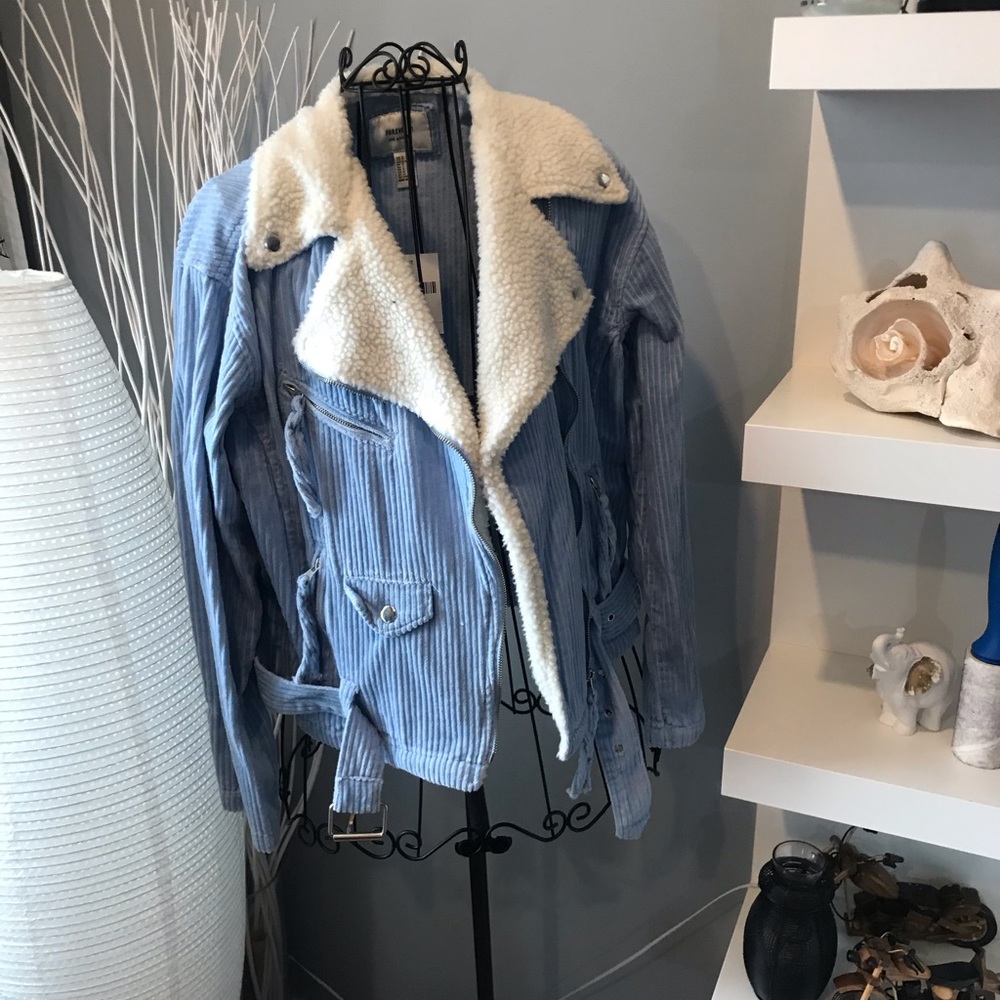 Forever 21 light blue corduroy jacket